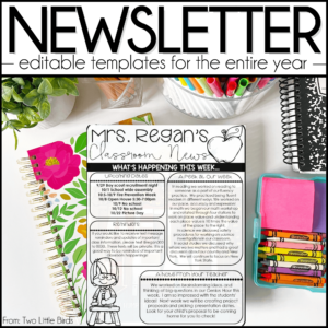 Newsletter Templates Editable: Weekly Newsletter, Monthly Brochure, Reminders
