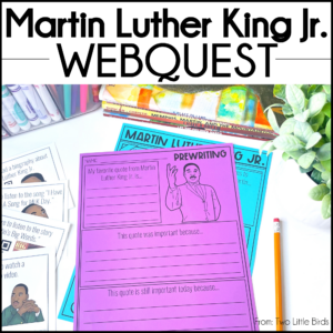 Martin Luther King Jr Activities MLK Writing and Research
