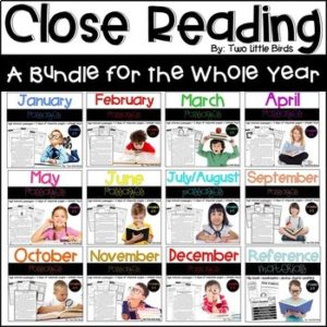 Close Reading Bundle Comprehension Passages & Activities