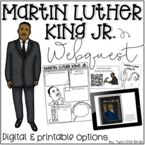 Martin Luther King Jr Activities MLK Writing and Research