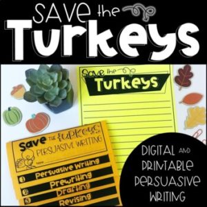 Thanksgiving Activities, Turkey Trouble Writing