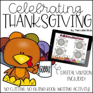 Thanksgiving Activity, Thanksgiving Writing, Foldable Book