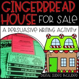 Winter, Holiday Writing Prompt-Gingerbread House for Sale