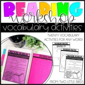 Reader's Workshop: Vocabulary Activities and Graphic Organizers for Any Word