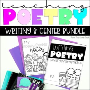 Poetry Writing Bundle: Poetry Writing Unit & Poetry Centers Activities