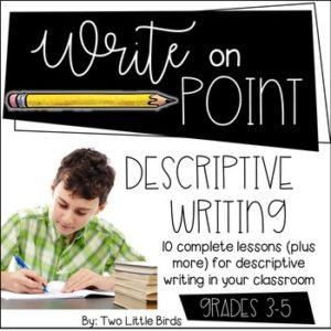 Writers Workshop: Descriptive Writing Unit Posters, Lessons, Anchor Charts