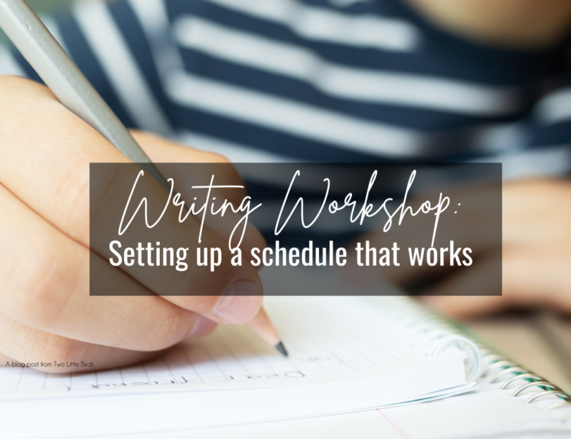 Writing Workshop: How to Set Up a Schedule That Works