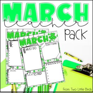 March Themed Digital Agenda Slides, Digital Stickers, Book Reviews & More