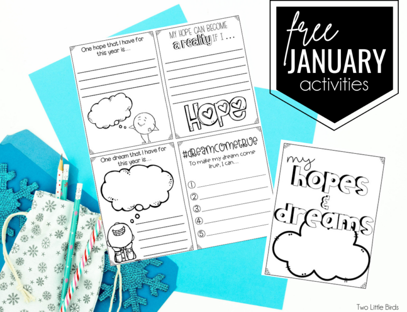 Free January Activities - Two Little Birds Teaching
