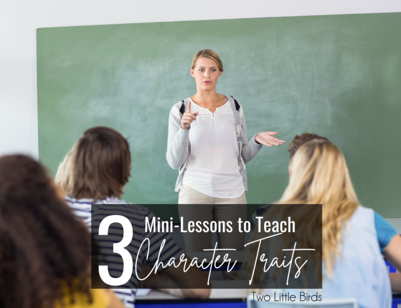 3 Mini-Lessons to Teach Character Traits