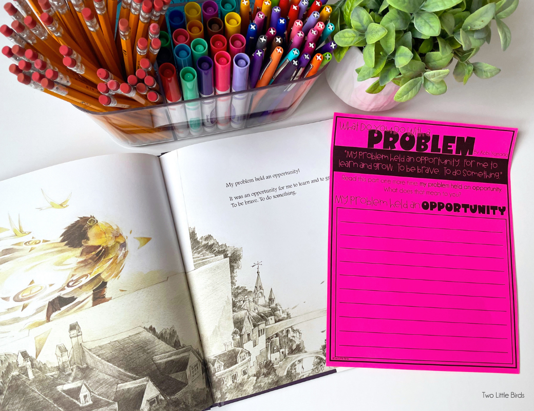 What Do You Do With A Problem book page and activity