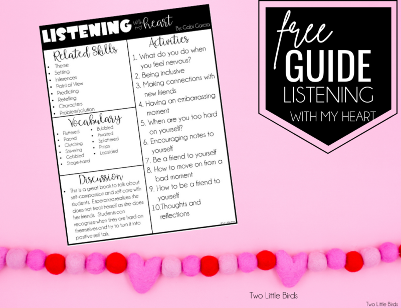 A Guide for Reading "Listening With My Heart" - Two Little Birds Teaching