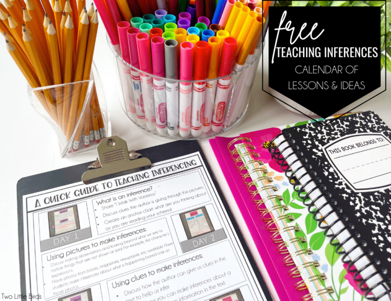 Free Guide for Teaching Inferences - Two Little Birds Teaching