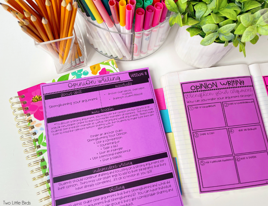 strengthening argument lesson plan