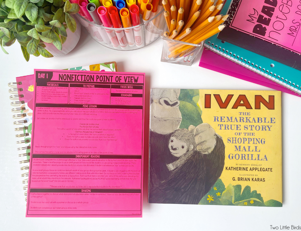 nonfiction lesson plan and book