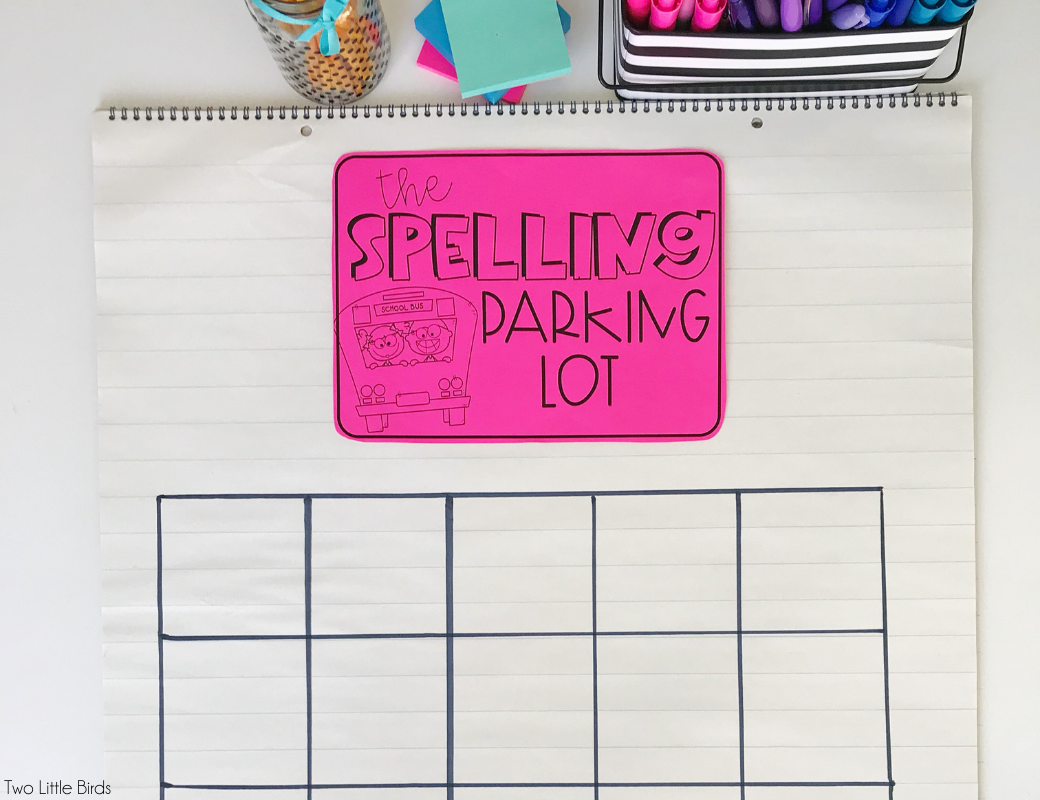 spelling parking lot anchor chart