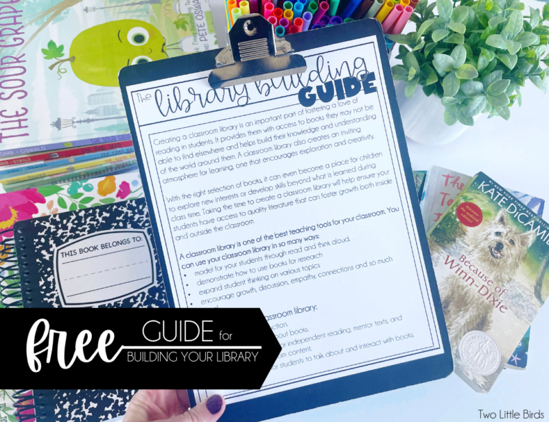 Creating a Classroom Library on a Budget - Two Little Birds Teaching