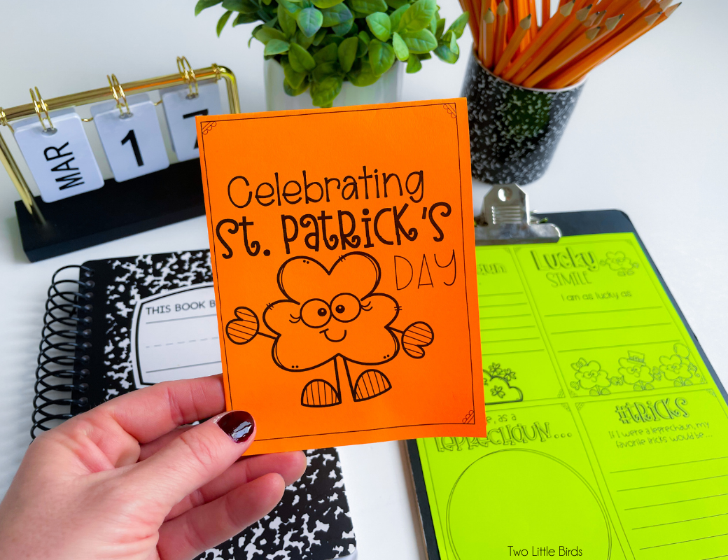 st. patrick's day foldable book